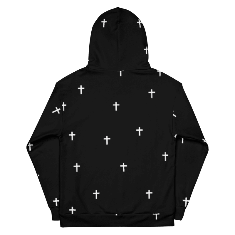 "Cross" Hoodie / Black