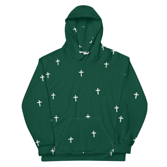 "Cross" Hoodie / Forest Green