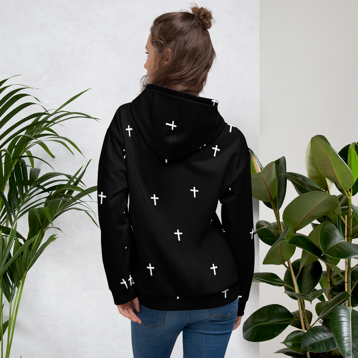 "Cross" Hoodie / Black