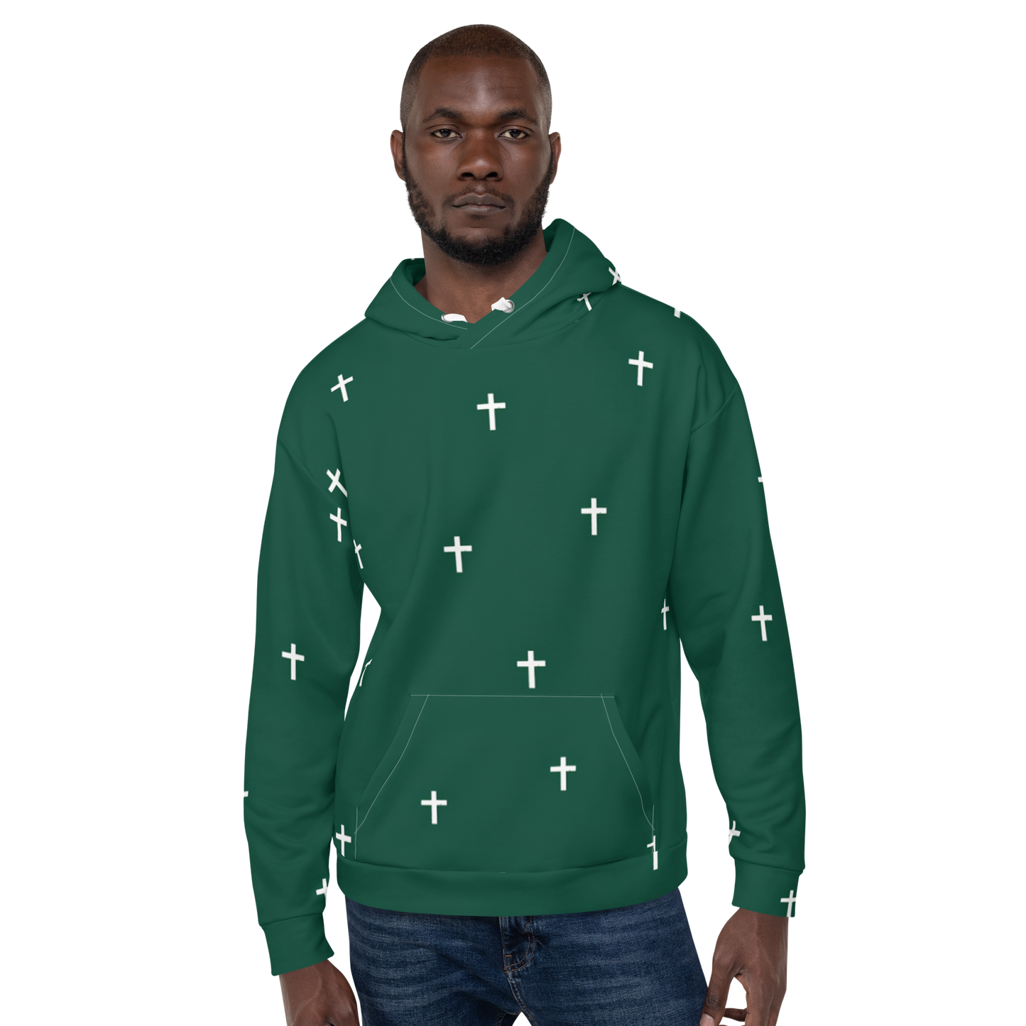 "Cross" Hoodie / Forest Green