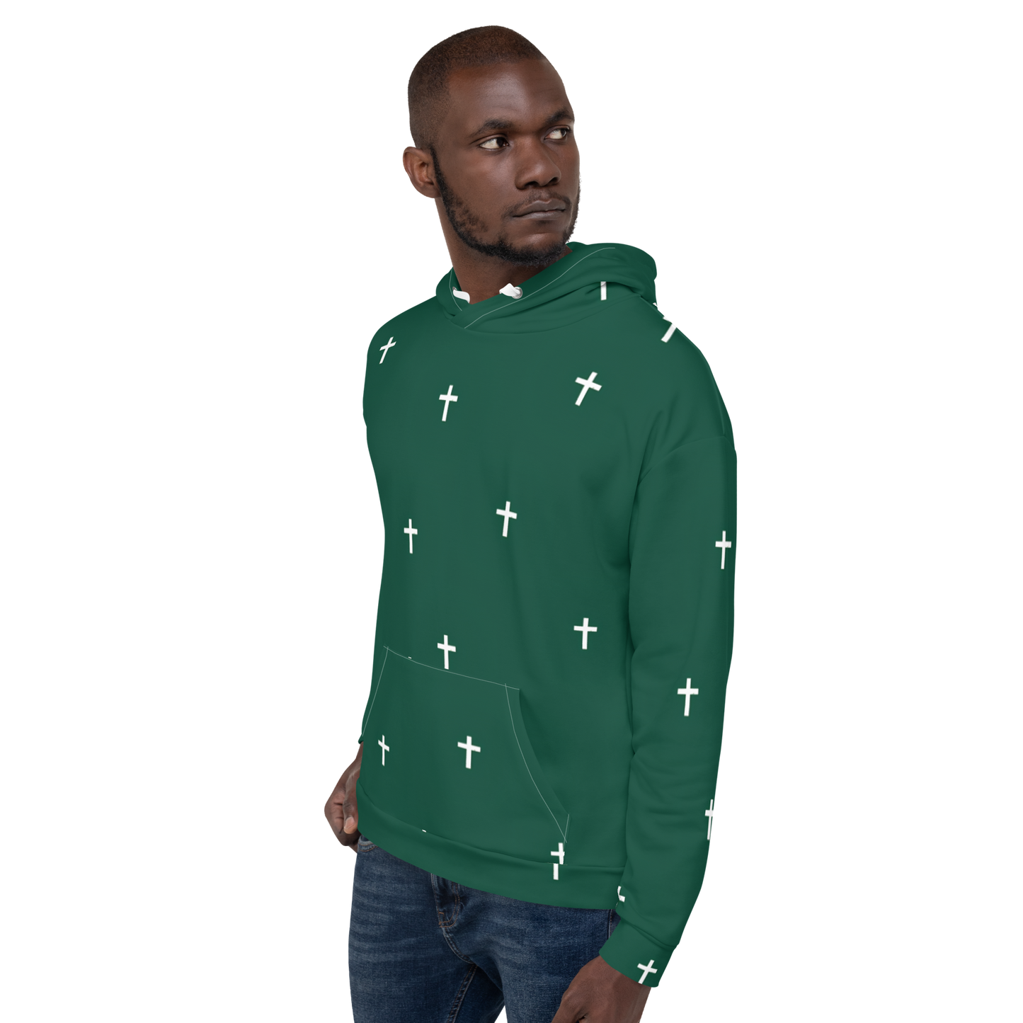 "Cross" Hoodie / Forest Green