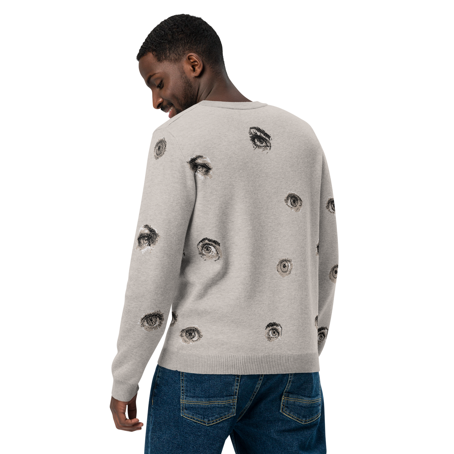 "Many Eyes" Knitted Sweatshirt