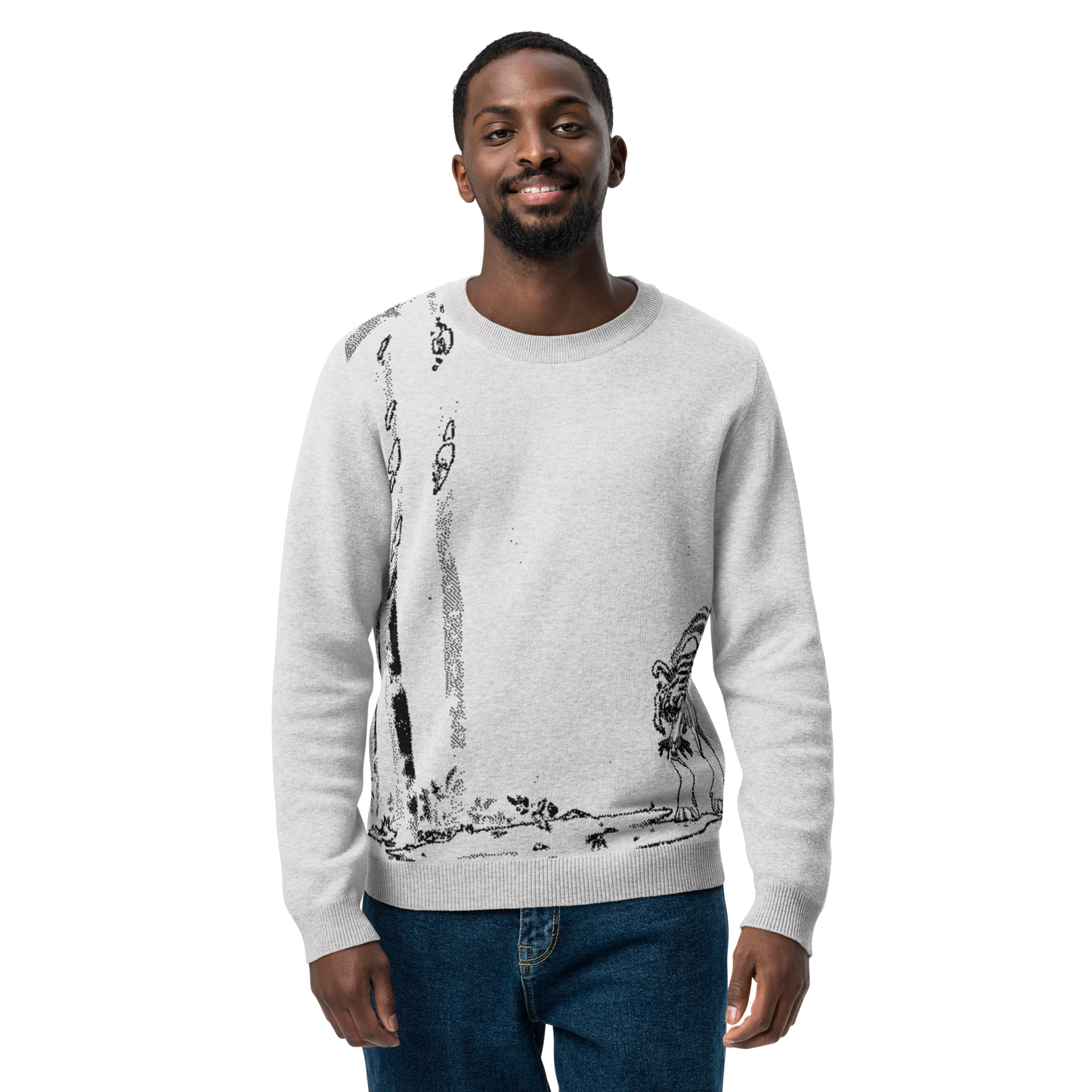 "White Tiger" Knitted Sweatshirt