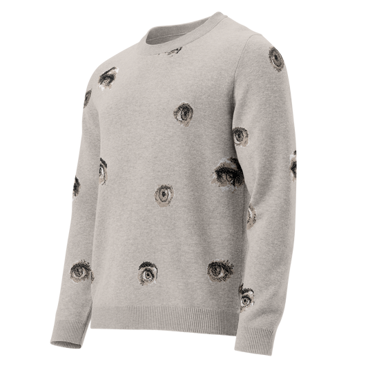 "Many Eyes" Knitted Sweatshirt