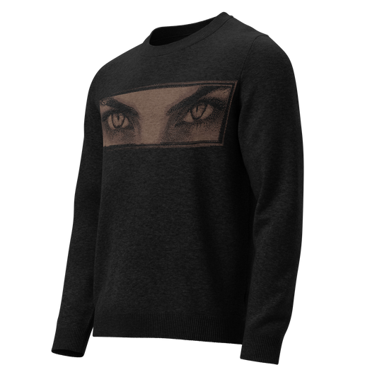 "Stare Down" Knitted Sweatshirt