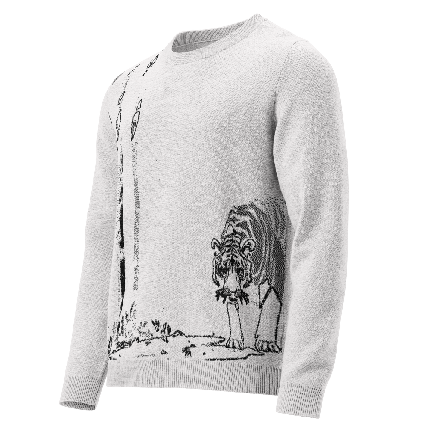 "White Tiger" Knitted Sweatshirt