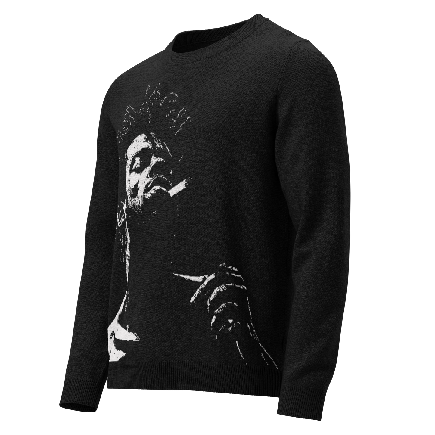 "Just One Cigarette" Knitted Sweatshirt