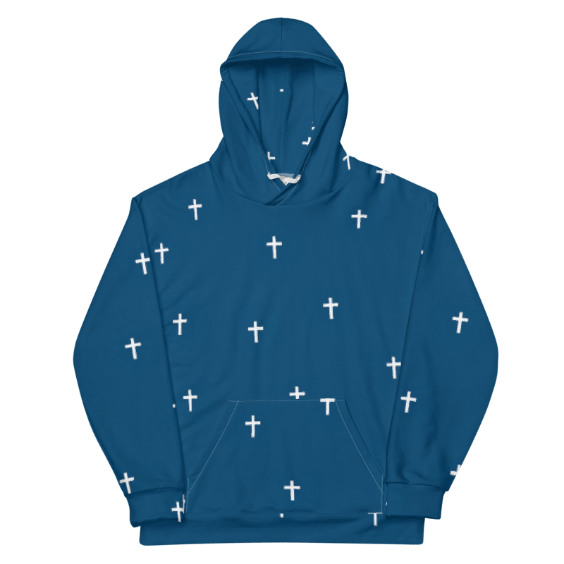 "Cross" Hoodie / Navy