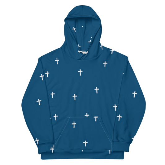 "Cross" Hoodie / Navy